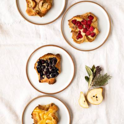 Tartines de style danoise aux fruits & aux amandes