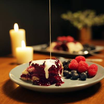 Quebec Berry-and-Bread Pudding