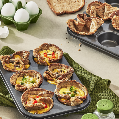 Protein mini quiches